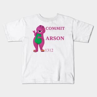 Commit Arson Cute Character Puppet Kids T-Shirt